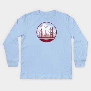 Golden Gate Bridge Kids Long Sleeve T-Shirt